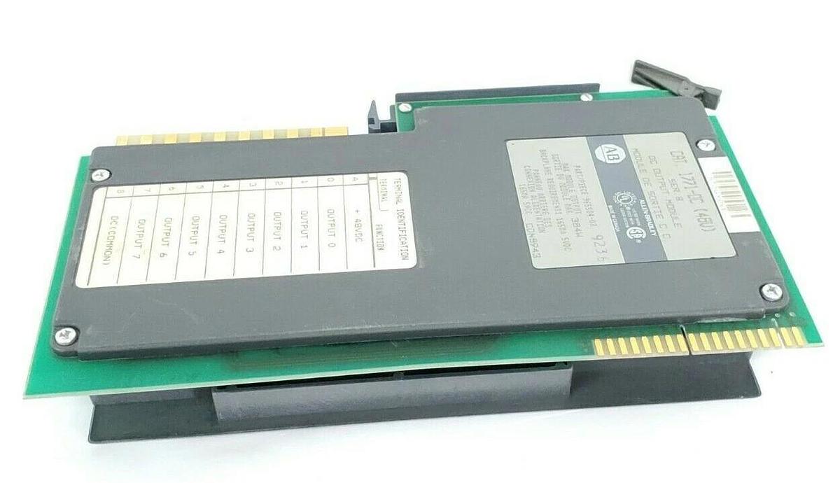 Used ALLEN BRADLEY 1771-OC SER. B DC OUTPUT MODULE 1771OC, 48V