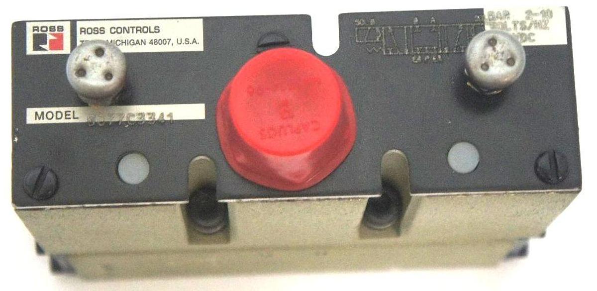Used NEW ROSS 8077C3341 PILOT VALVE 5/3 SZ 125 CC DBL