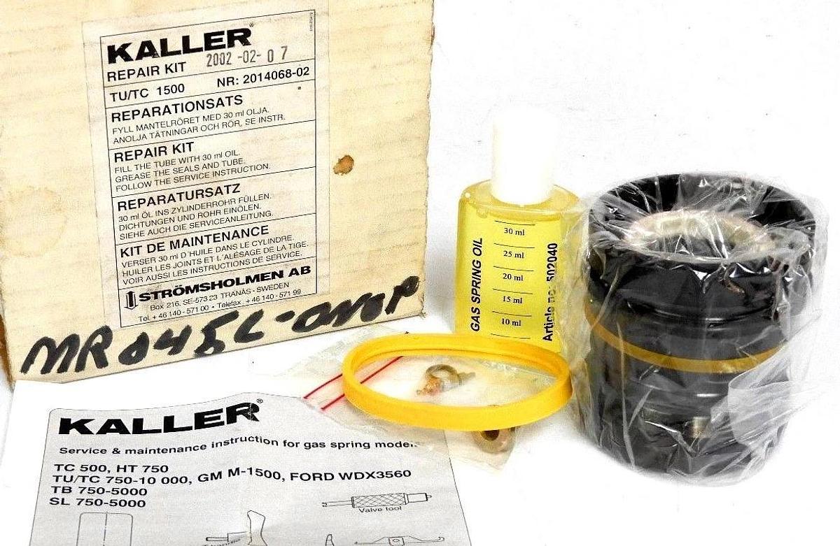 Used NIB KALLER TU/TC 1500 REPAIR KIT FOR GAS SPRING