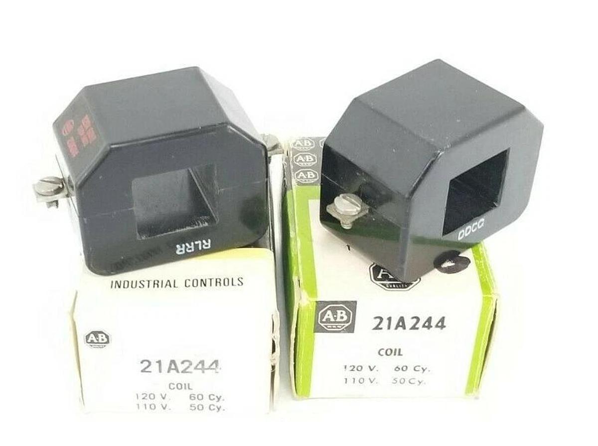 Used LOT OF 2 NIB ALLEN BRADLEY 21A244 COILS 110V/120V 50/60CY.