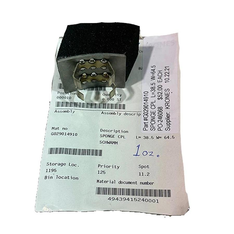 Used NEW KRONES G029014910 SPONGE CPL L=38.5 W=64.5