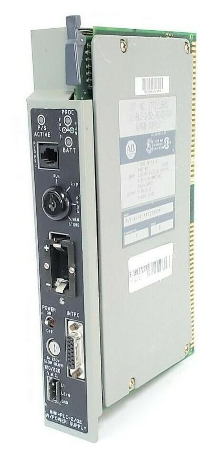 Used ALLEN BRADLEY 1772-LZP SER. D PROCESSOR W/ PWR SUPPLY 1772LZP