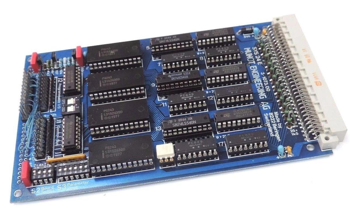 Used MUNOT ENGINEERING SYS 24 E BOARD 3-1073.00, SYS24E