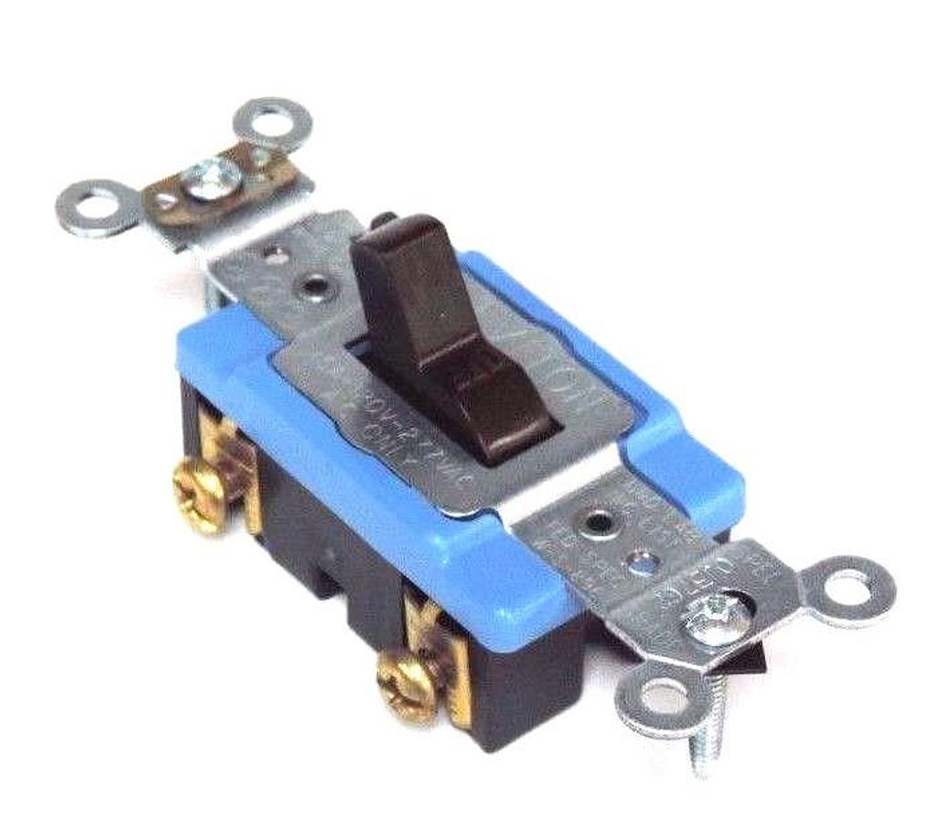 Used NIB LEVITON BROWN 1201-2 TOGGLE SWITCH 15A, 120-277V, 12012