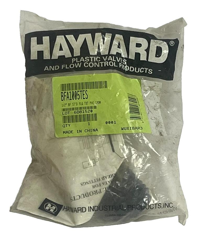 Used HAYWARD BFA1005TES Bulkhead Tank Fitting 1" FNPT GFPP EPDM Seal, NSFS
