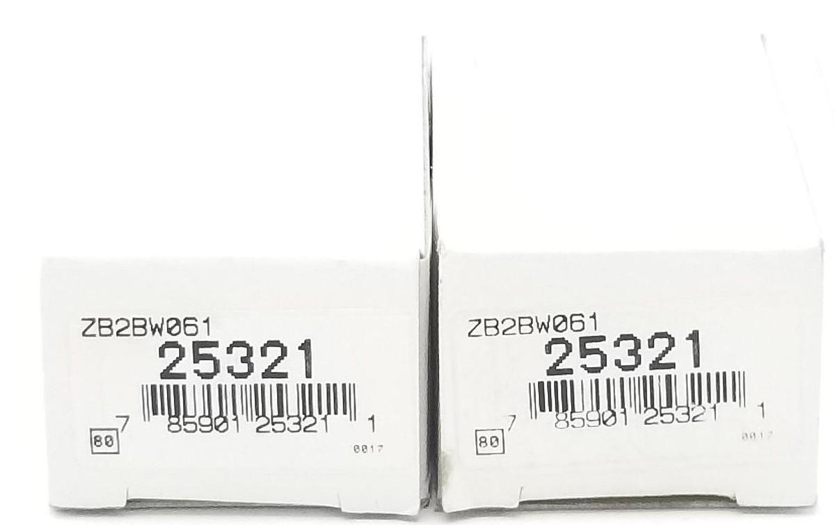 Used LOT OF 2 NIB TELEMECANIQUE ZB2-BW061 LIGHT MODULE ASSEMBLIES 22MM, 24V, ZB2BW061
