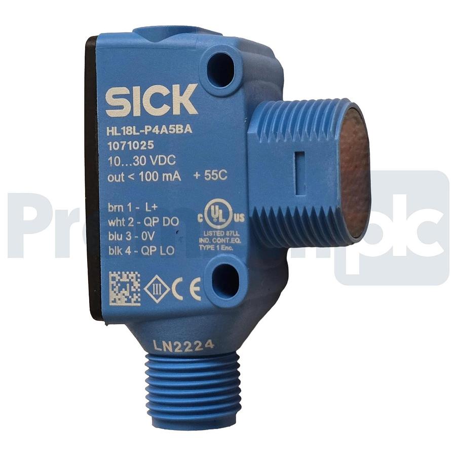 SICK HL18L-P4A5BA | 1071025 H18 Sure Sense Photoelectric Sensor 10-30VDC NSMP