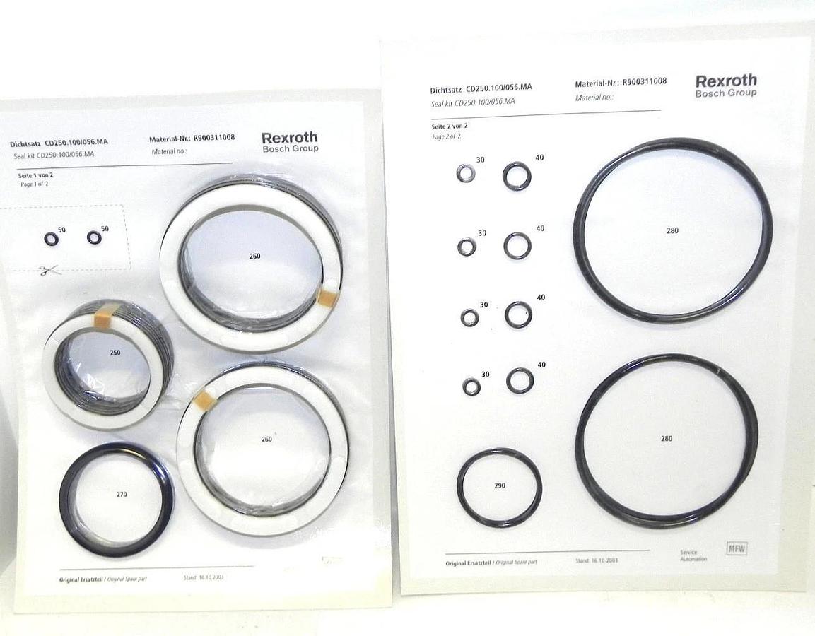 Used NIB REXROTH BOSCH R900311008 SEAL KIT CD250.100/056.MA