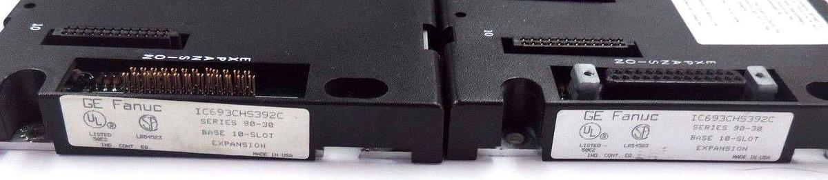 Used LOT OF 2 GE FANUC IC693CHS392C BASES 10-SLOT SERIES 90-30