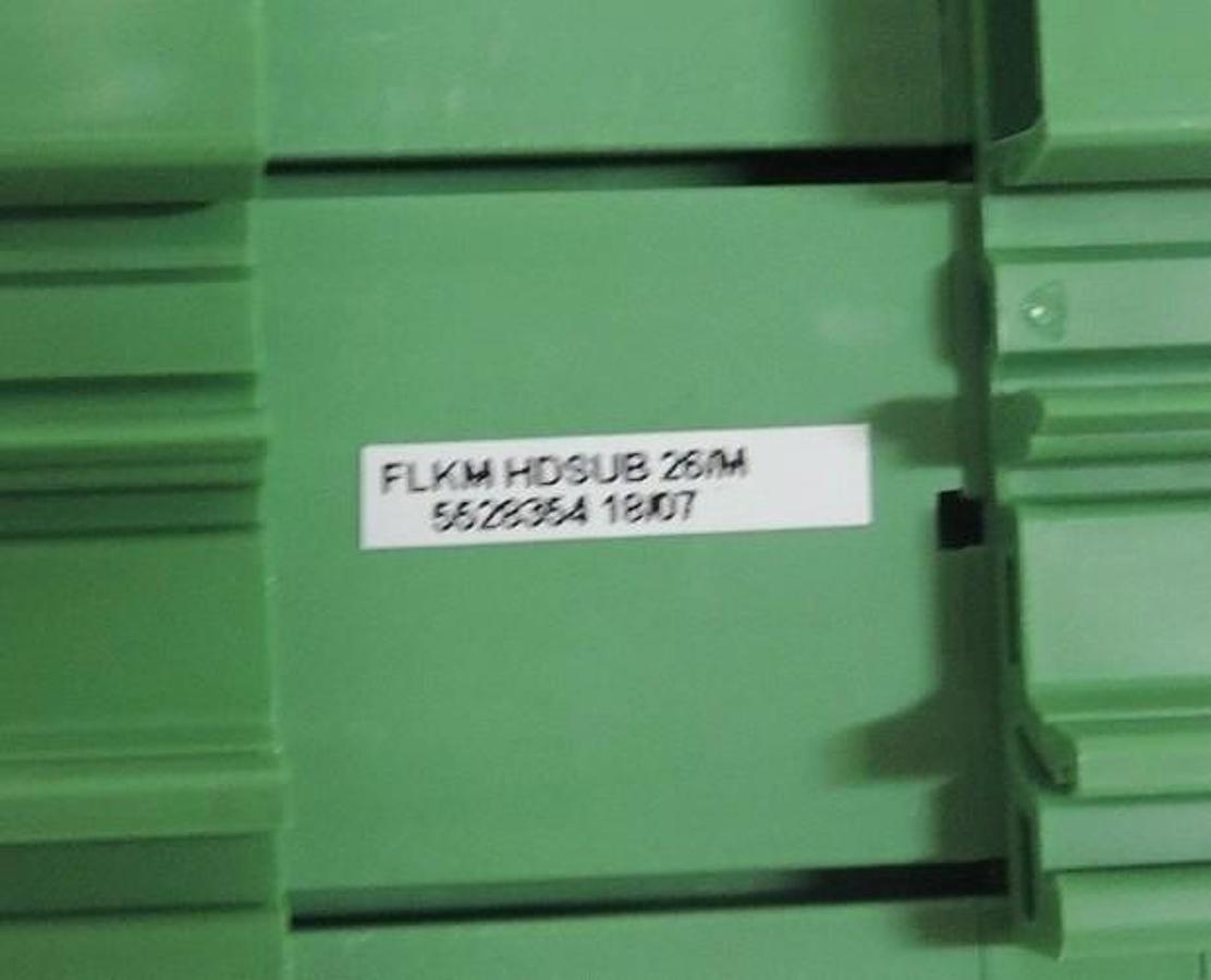 Used PHOENIX CONTACT FLKM HDSUB 26/M VARIOFACE MODULE 5528354, 26POS 79MM
