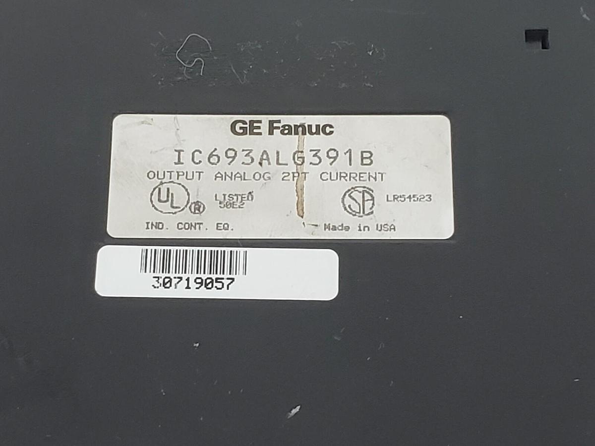 Used GE FANUC IC693ALG391B OUTPUT MODULE 2PT CURRENT IC693ALG391