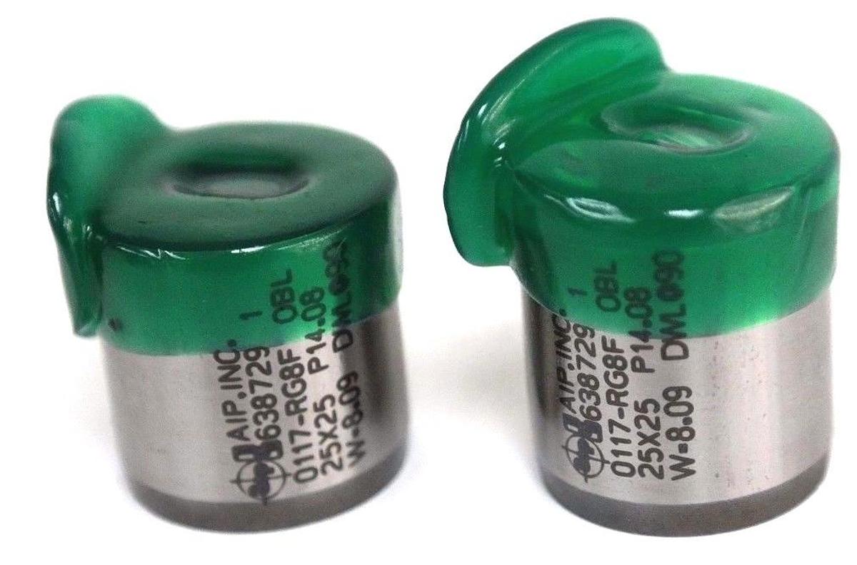 Used LOT OF 2 NEW AIP INC. 638729 1, 0117-RG8F OBL 25X25 P14.08 W-8.09 DWL090 PUNCH