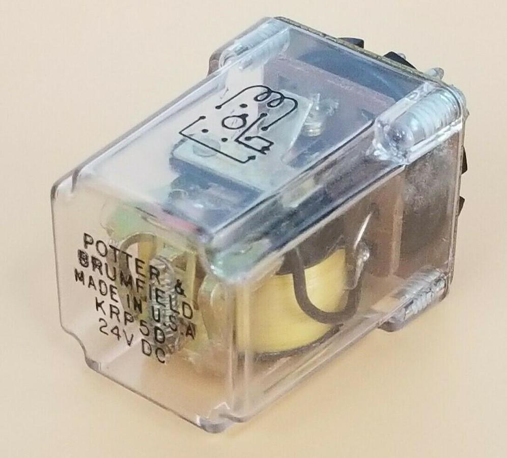 Used POTTER & BRUMFIELD KRP5D24V RELAY 24VDC 8PIN, KRP5D-24VDC
