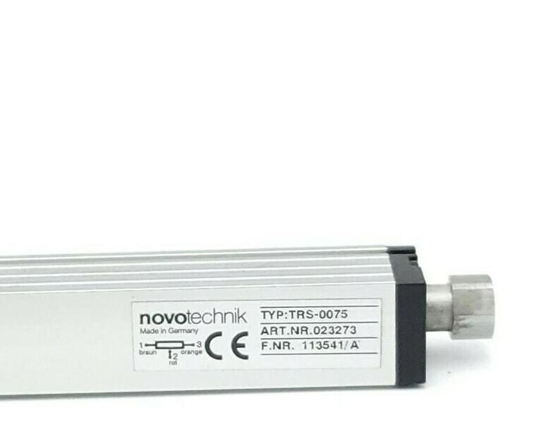 Used NIB NOVOTECHNIK TRS-0075 LINEAR POSITION SENSOR ART. NO. 023273 F. NR. 113541/A