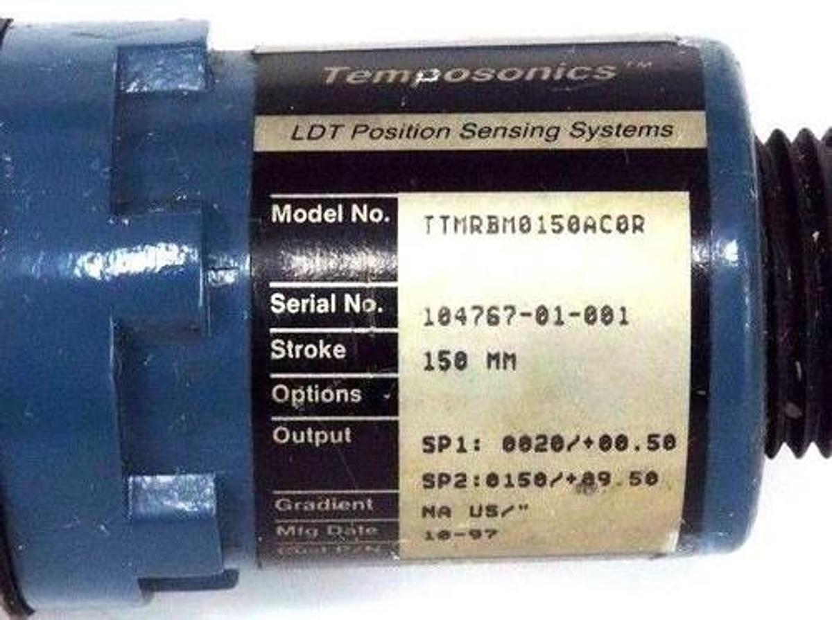 Used MTS TEMPOSONICS TTMRBM0150AC0R LDT POSITION SENSING SYSTEMS
