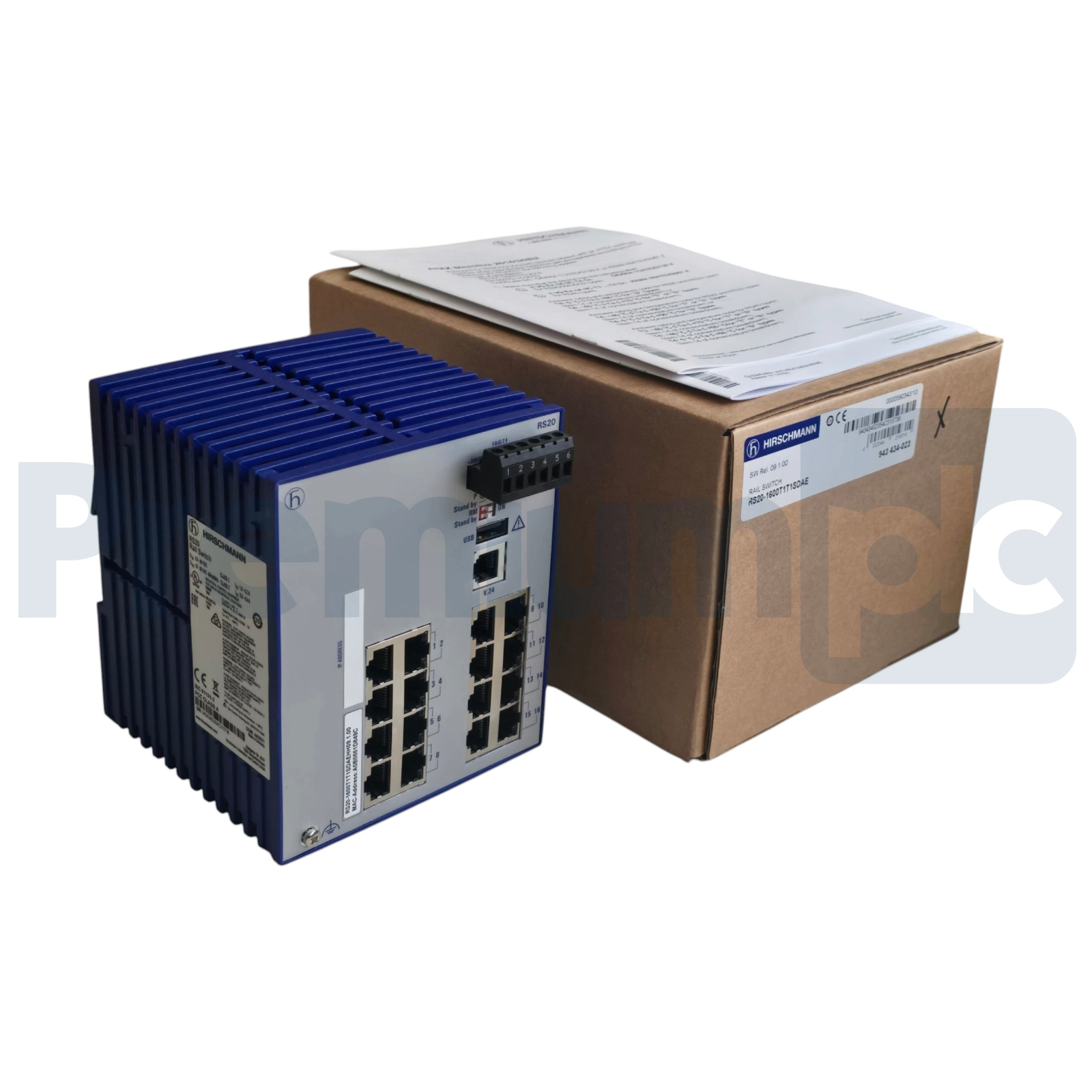 Hirschmann RS20-1600T1T1SDAE Managed 16-Port Ethernet Rail Switch 943434023 NSFS