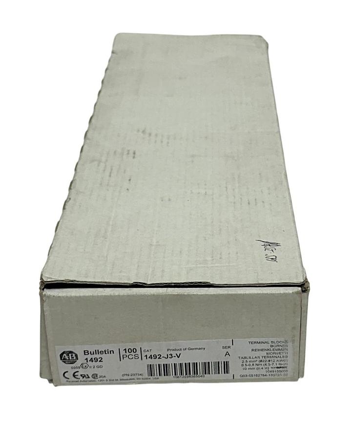 43 ALLEN BRADLEY 1492-J3-V /A BULLETIN 1492 TERMINAL BLOCKS AC/DC VIOLET NSMP