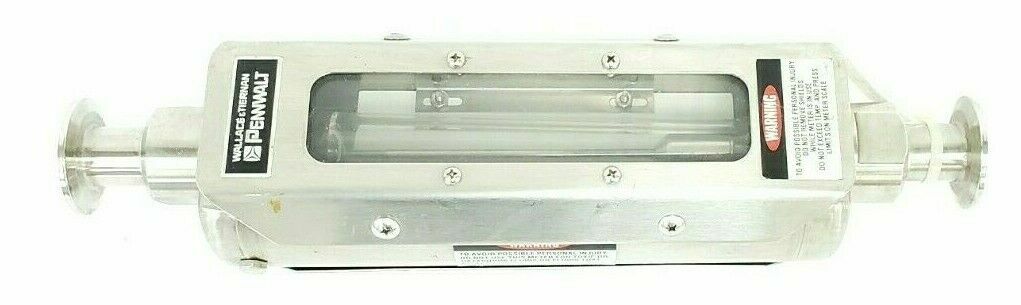 Used WALLACE & TIERNAN PENNWALT 5210P02112XXIC456SX FLOW METER 0-60LTR/MIN DI WATER