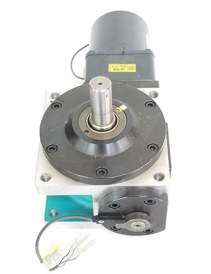 Used KAMO PD125M-10 DS INDEX ACTUATOR W/ 4GN25K GEARHEAD & 4RK25GN-C REVERSIBLE MOTOR
