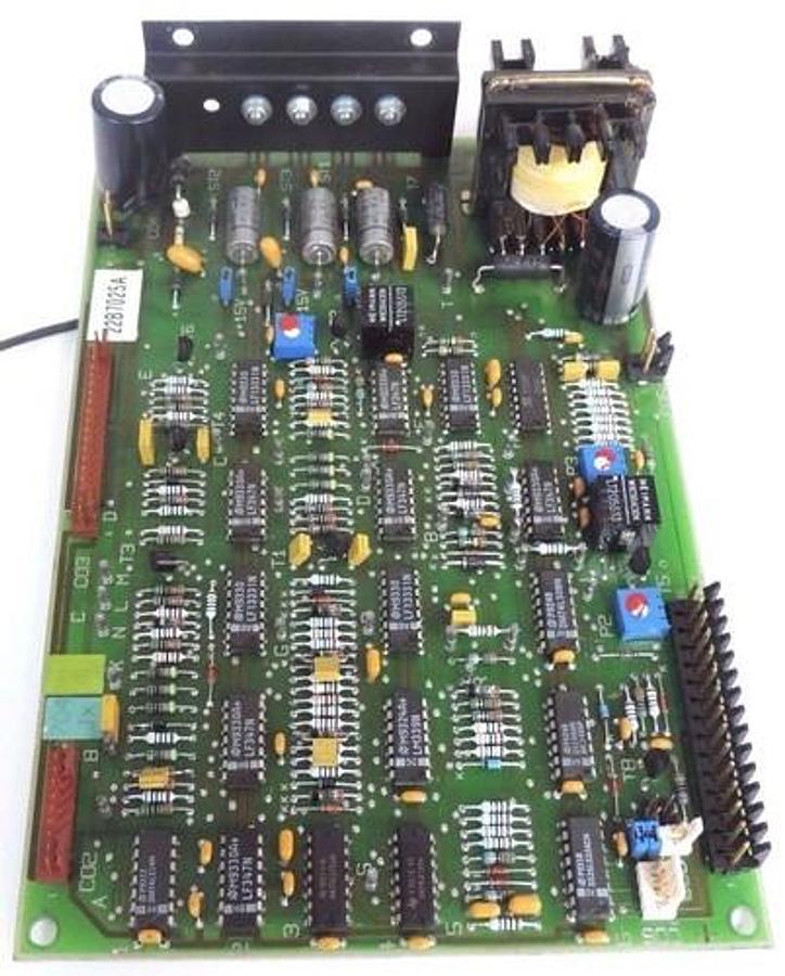 Used BOBST 704-1091-04 PC BOARD 22B7025A WITH PPI 22-B-7020 CONTROL CARD