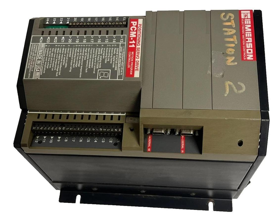 Used EMERSON FX-490 Servo Drive w/ PCM-11 Motion Controller 240V 9A FX490 PCM11