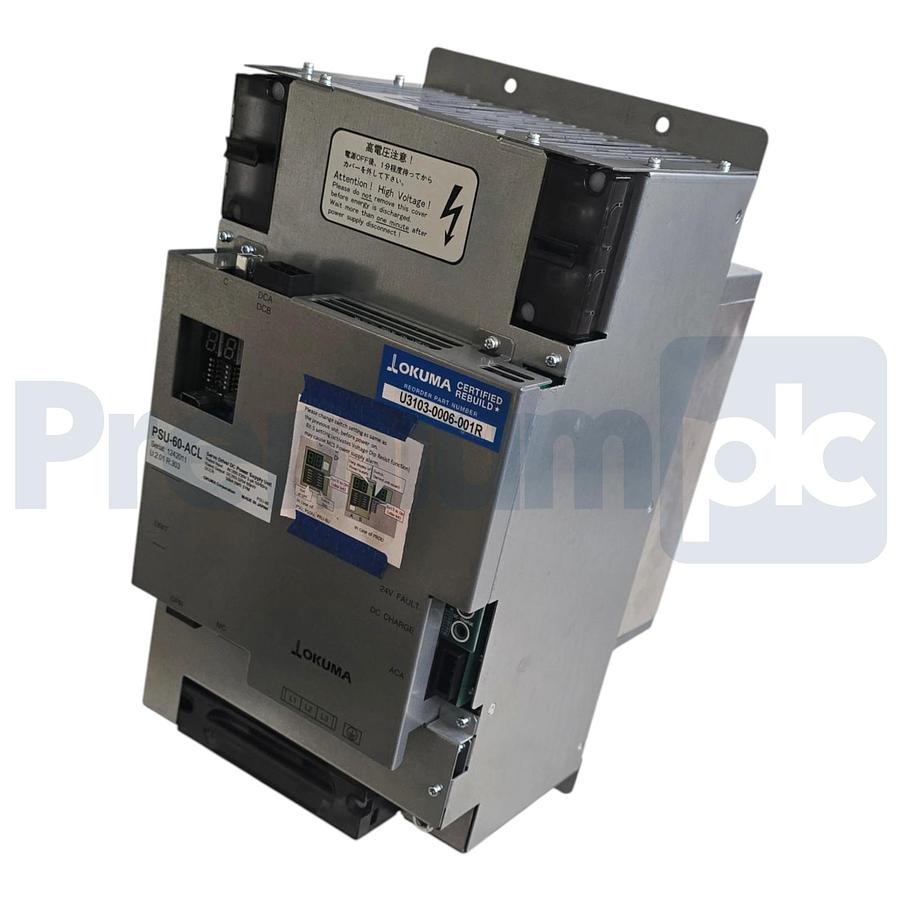 Used Okuma PSU-60-ACL U:2.01 R:303 DC Servo Power Supply Unit 60kW U3103-0006-001R