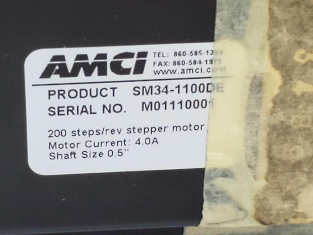 Used ADVANCED MICRO CONTROLS SM34-1100DE STEPPER MOTOR W/ ENC34-1000 (REPAIRED)