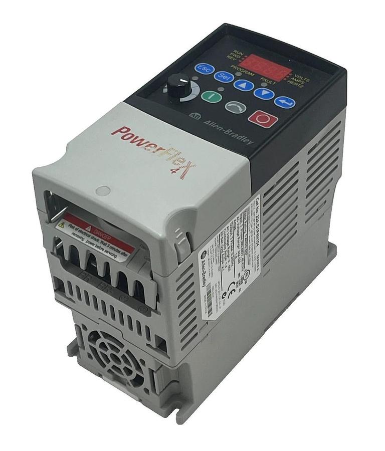 Used ALLEN-BRADLEY 22A-D1P4N104 PowerFlex 4 AC Drive 0.5HP 480V Ser A FRN 6.01