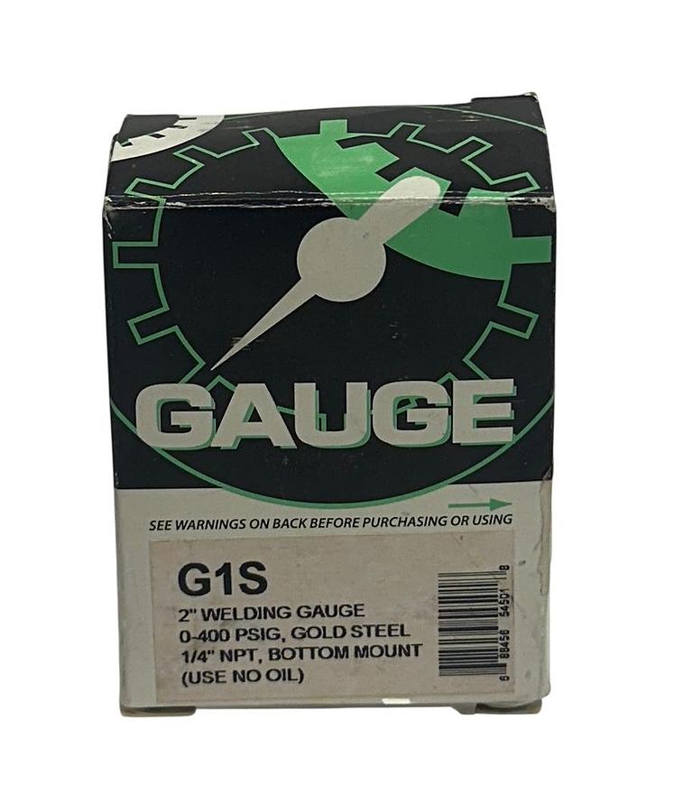 Used CPI CONTINENTAL PRECISION INSTRUMENTS G1S WELDING GAUGE 2'' 0-400PSIG 1/4'' NSMP