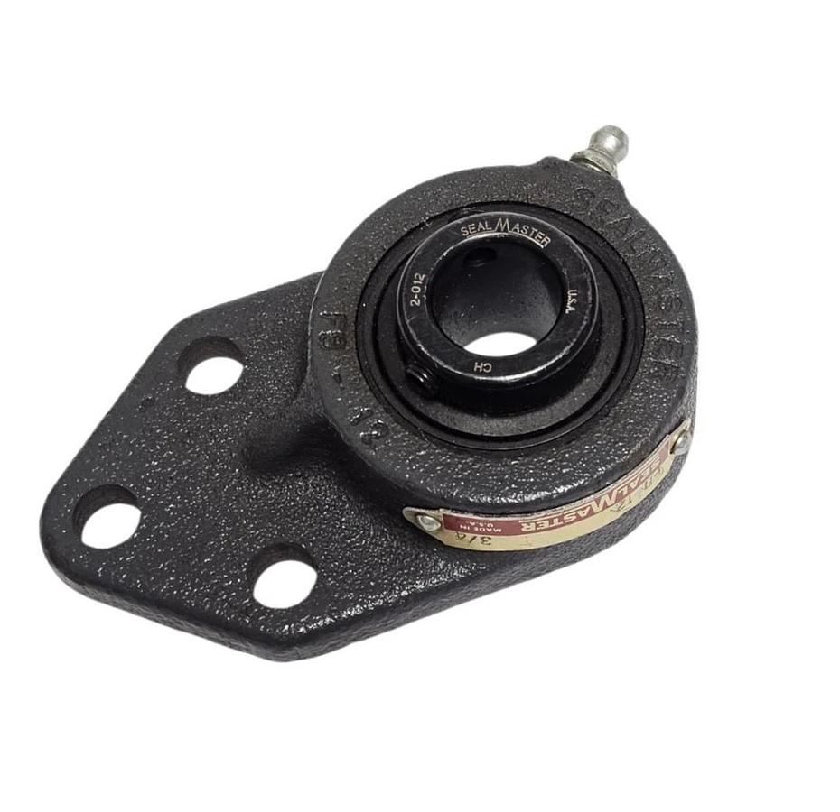 NEW SEALMASTER FB-12 FLANGE MOUNT BALL BEARING 3/4'' FB12 3-BOLT