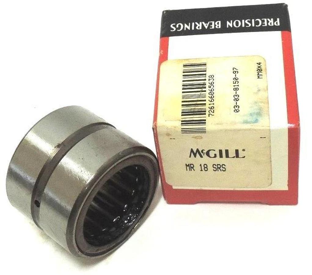 Used NIB MCGILL MR18SRS BEARING CAGED ROLLER 1-1/8 X 1-5/8 X 1-1/4INCH, MR-18-SRS