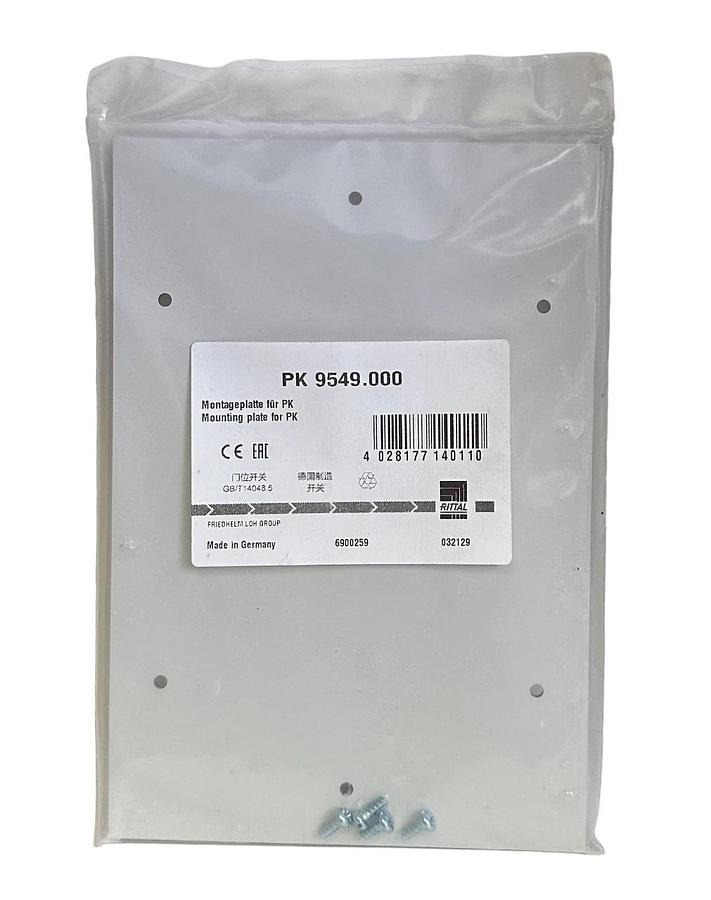 Used NEW RITTAL PK 9549.000 / PK9549000 MOUNTING PLATE FOR PK WHITE