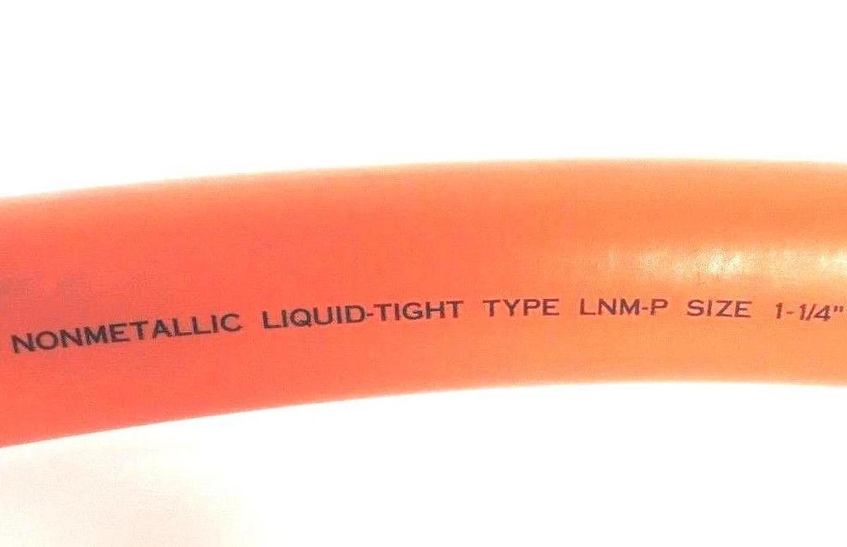Used 5FT ELECTRIFLEX CO. LNM-P 1-1/4" CONDUIT NON METALLIC LIQUIDTIGHT LNM-P14