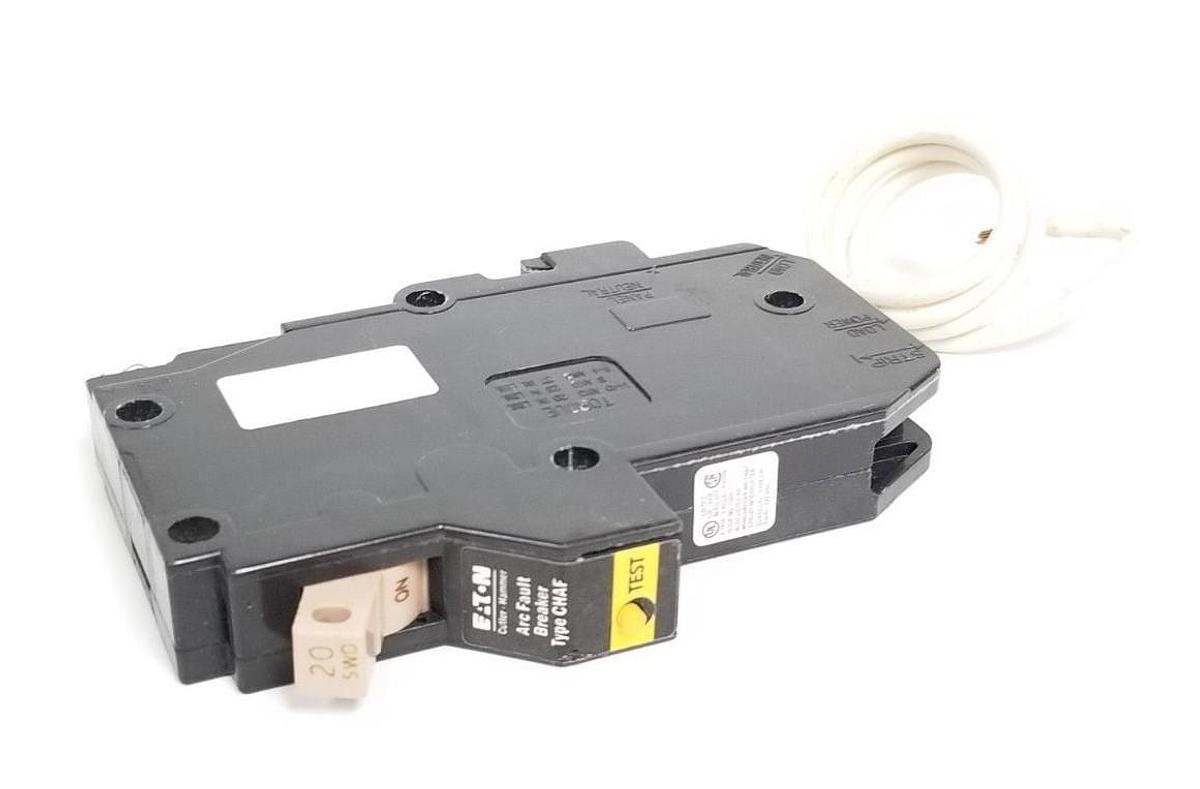 Used NEW CUTLER HAMMER CH120AF ARC FAULT BREAKER 20A 1P 120VAC 96-5654-2 D7A