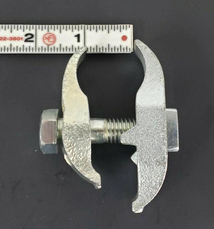 LOT OF 2 NEW OZ GEDNEY 1 SC STAINLESS PC BEAM CLAMPS, 1" OPENING, 1/2" BOLT, 1SC