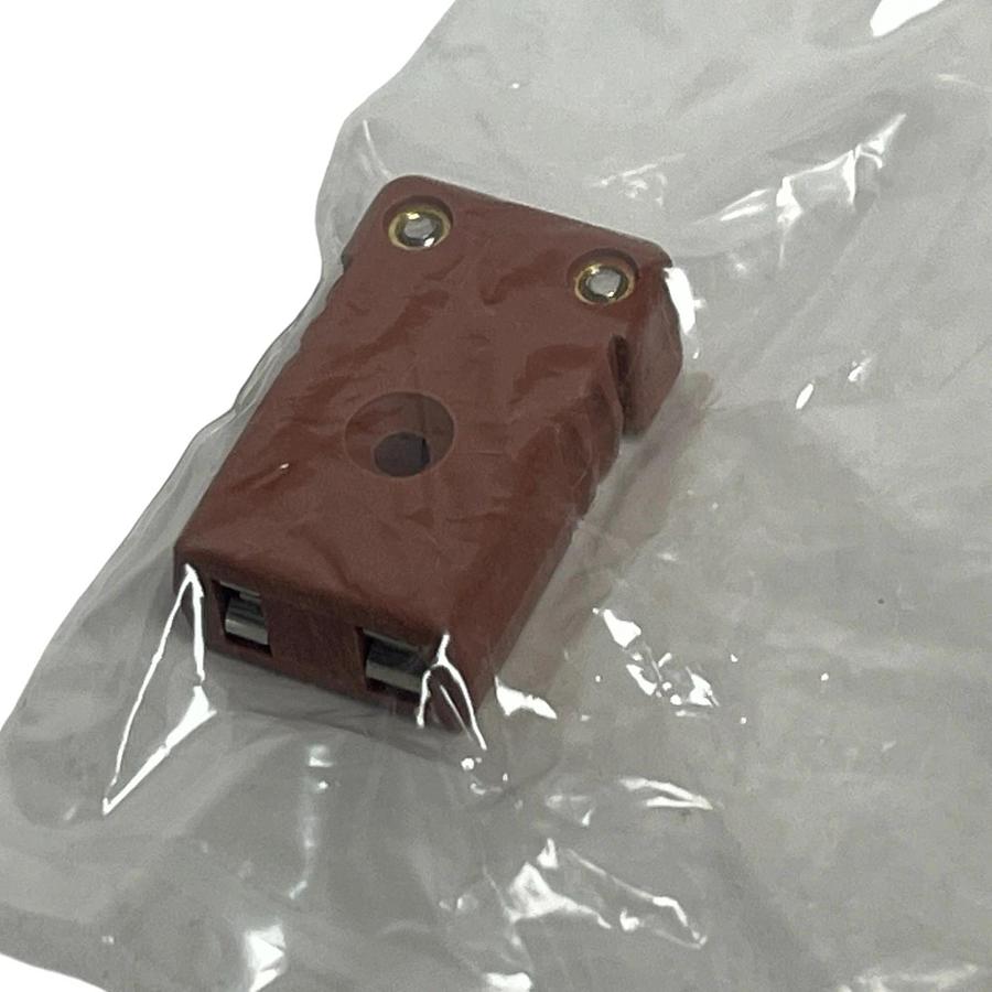 Used (LOT OF 10) Marlin Type K Thermocouple Connectors | Female Flat Pin | Red 800°F