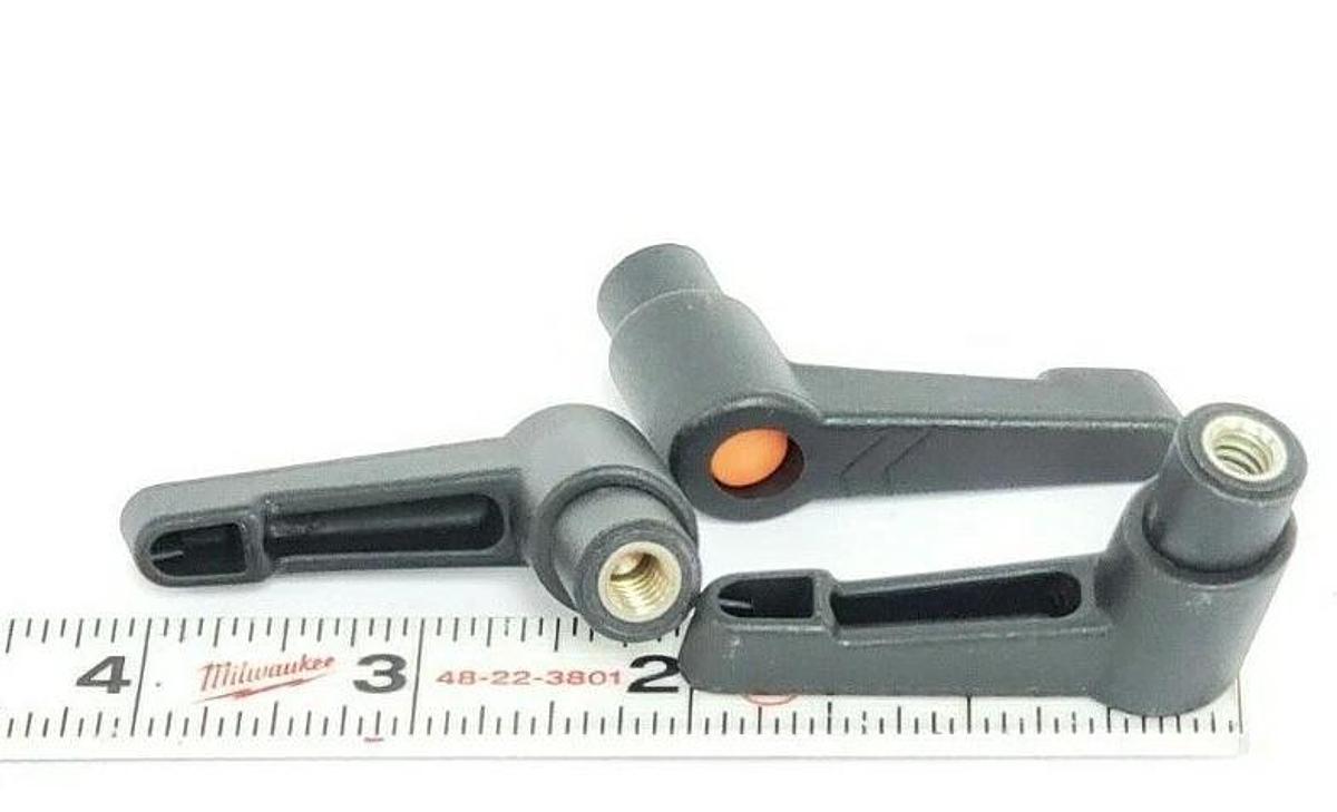 LOT OF 7 NEW MCMASTER-CARR 6506K42 QUICK RELEASE HANDLES 1/4-20 THREADED INSERT