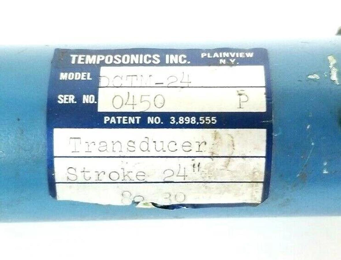Used TEMPOSONICS INC. DCTM-24 TRANSDUCER 24'' STROKE 32'' IN. ROD (DAMAGED)