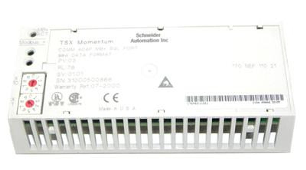 Used SCHNEIDER AUTOMATION 170-NEF-110-21 COMM ADAP MB+ SGL PORT 984 DATA FORMAT