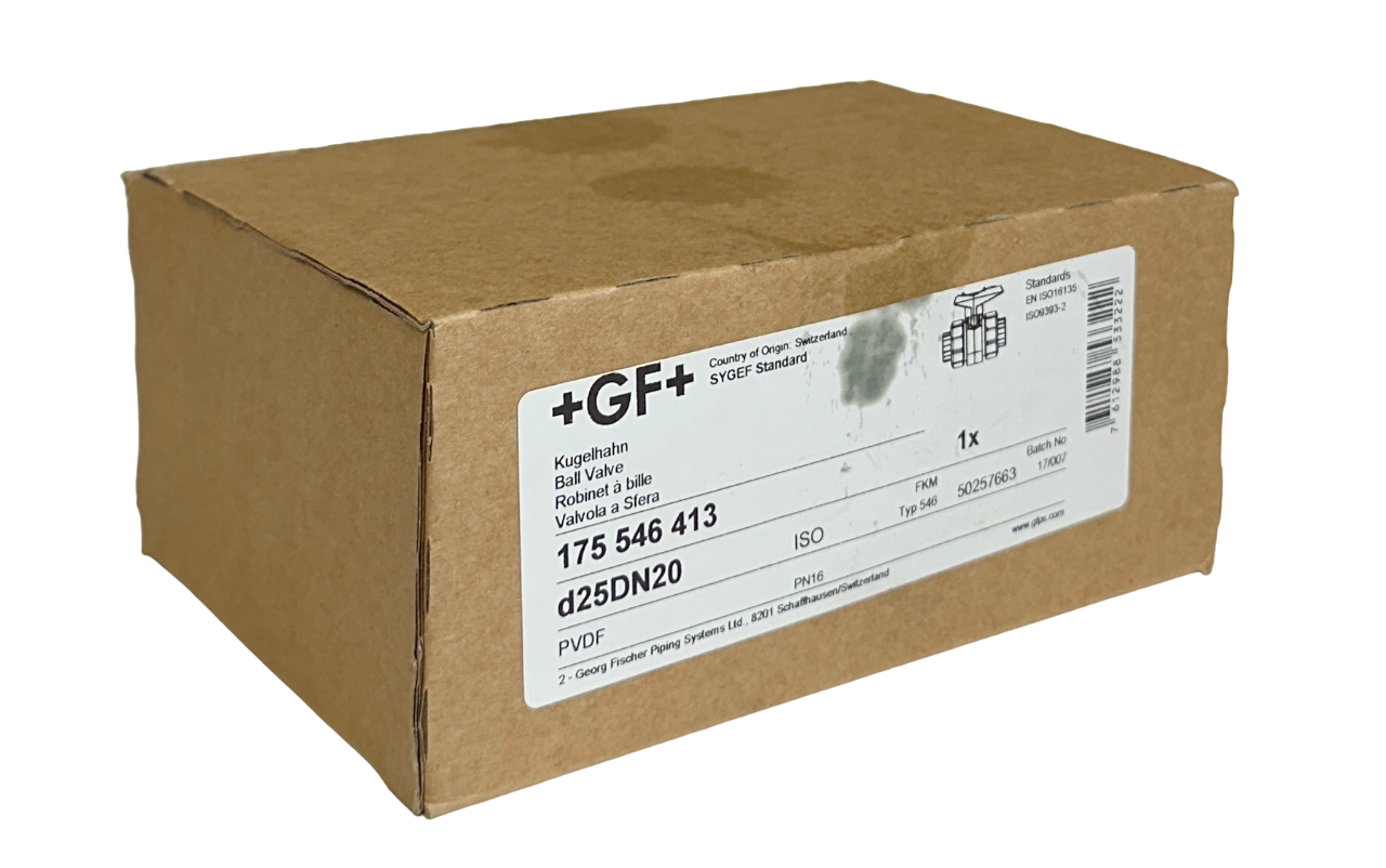 Used +GF+ GEORG FISCHER 175.546.413 / 175546413 MANUAL BALL VALVE 3/4'' TYPE 546 NSMP