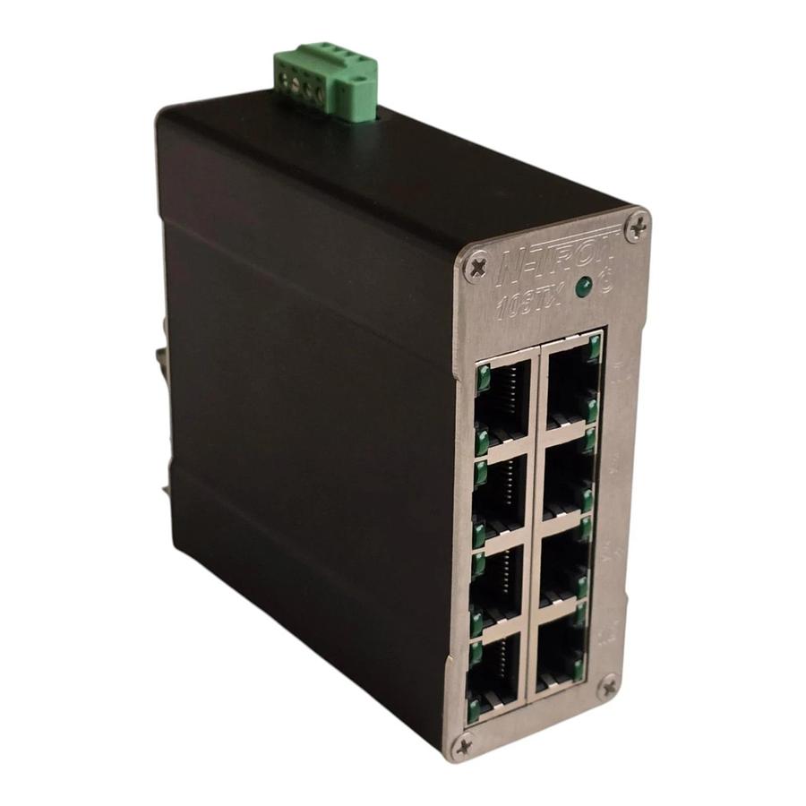 Red Lion N-Tron 108TX Industrial Ethernet Switch 8-Port 10/100BaseTX DIN Rail 837654651353