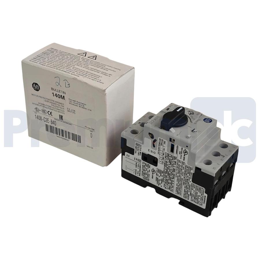 Used Allen Bradley 140M-C2E-B40 /D Motor Protector Circuit Breaker 2.5-4A 3-Pole NEW