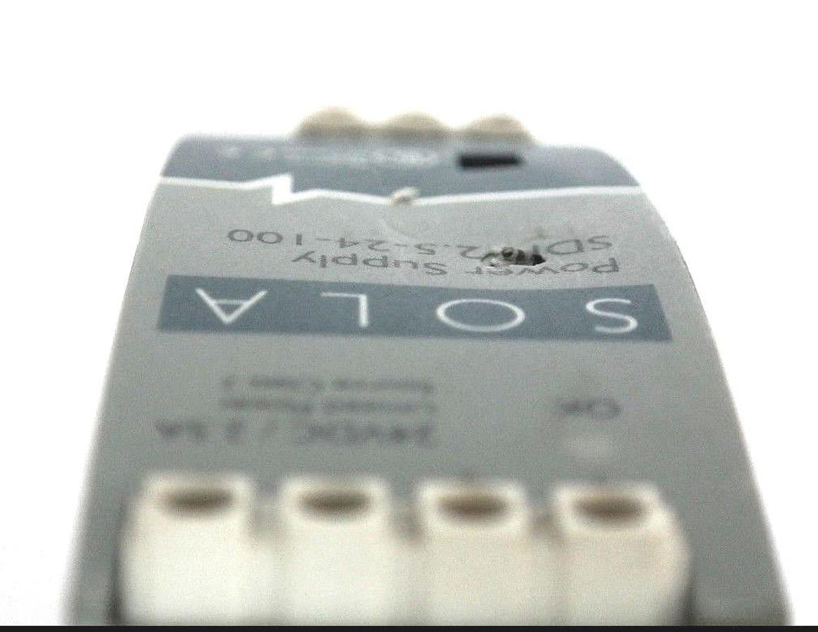 Used SOLA ELECTRIC SDN-2.5-24-100 POWER SUPPLY 24VDC 2.5AMP SDN2524100