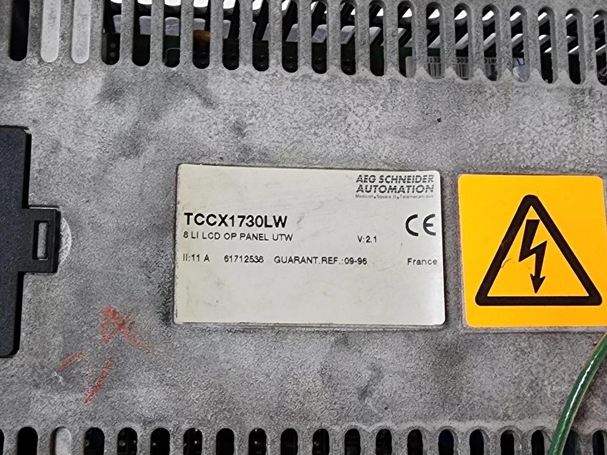 Used TELEMECANIQUE MODICON AEG AUTOMATION TCCX1730LW 8 LI LCD OP PANEL UTW