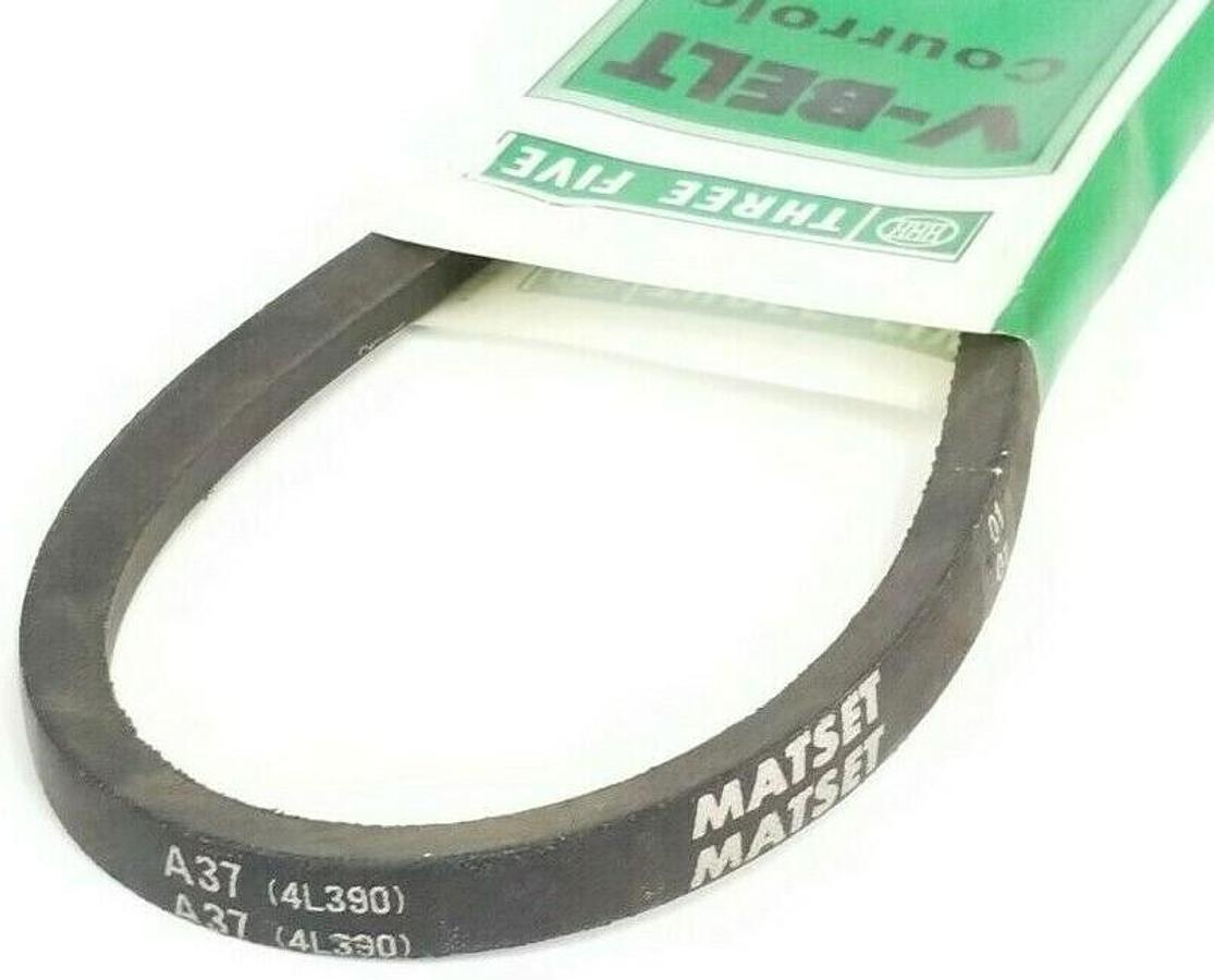 Used NEW THREE FIVE 4L-390 V-BELTS A-37/4L390 TIMING BELT SMOOTH LIGHT DUTY 39IN