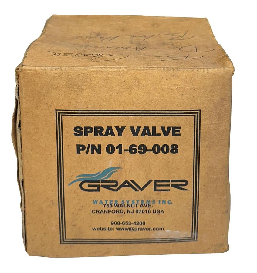 Used GRAVER WATER SYSTEMS 01-69-008 / 0169008 SPRAY VALVE FOR DEAERATOR NSMP