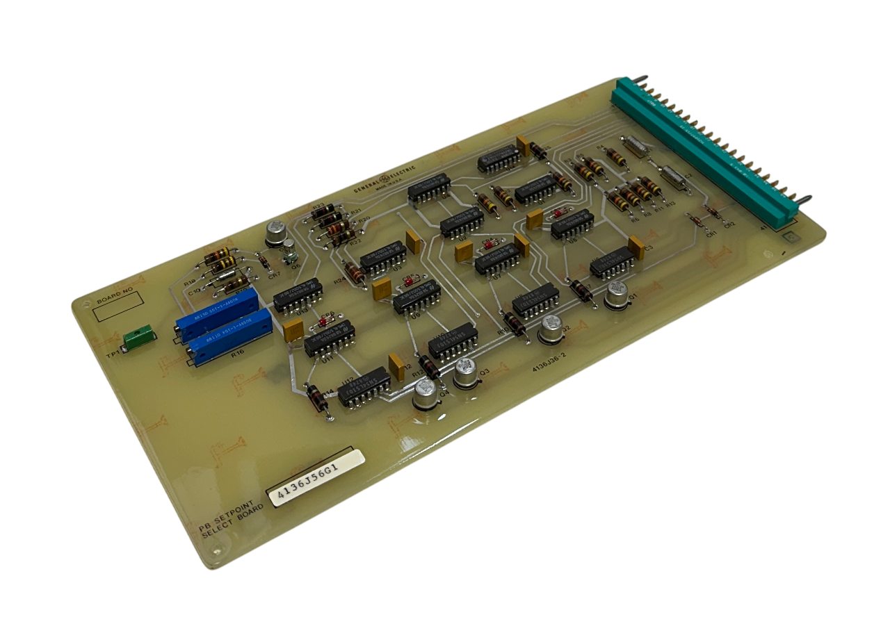 Used GENERAL ELECTRIC 4136J56-G1 / 4136J56G1 PB SETPOINT SELECT BOARD 4136J36-2 NSNP