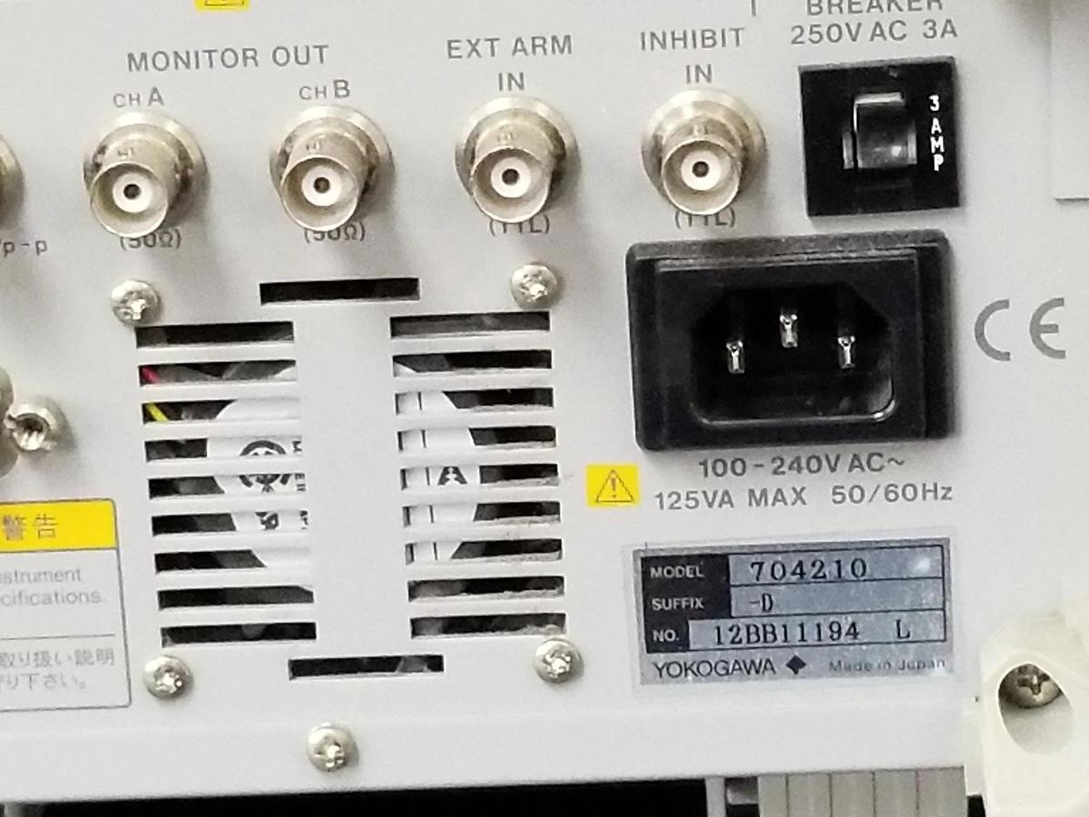 Used YOKOGAWA TA320 100PS RESOLUTION 14M/S TIME INTERVAL ANALYZER 704210 D