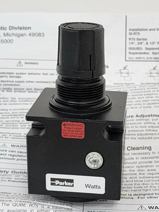 Used NEW PARKER R75-02A REGULATOR R7502A