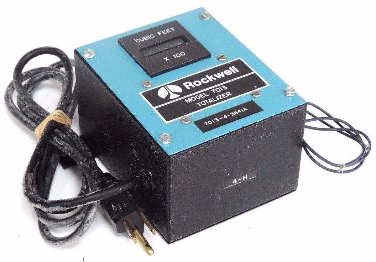 Used ROCKWELL MODEL 7013 REMOTE TOTALIZER 7013-4-3641A 701343641A